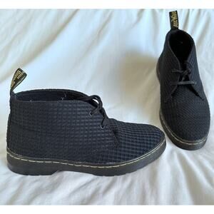 DR. MARTEN'S Daytona sz 6 Womens‎ Black Fabric Chukka Boots - EUC